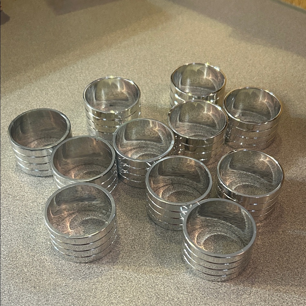 Set of Silver Napkin Rings